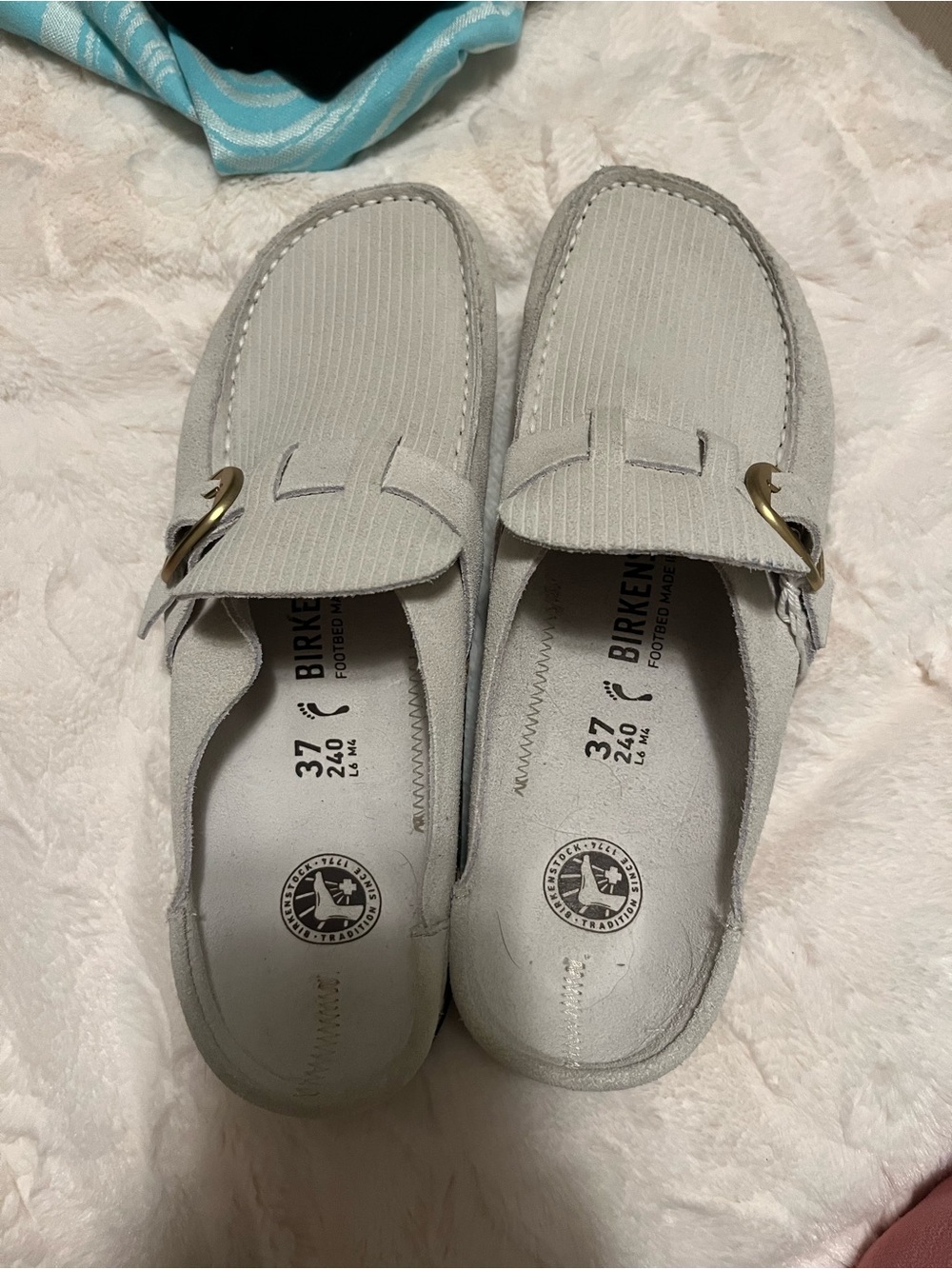 NWT Birkenstock Women's Buckley Suede Mules